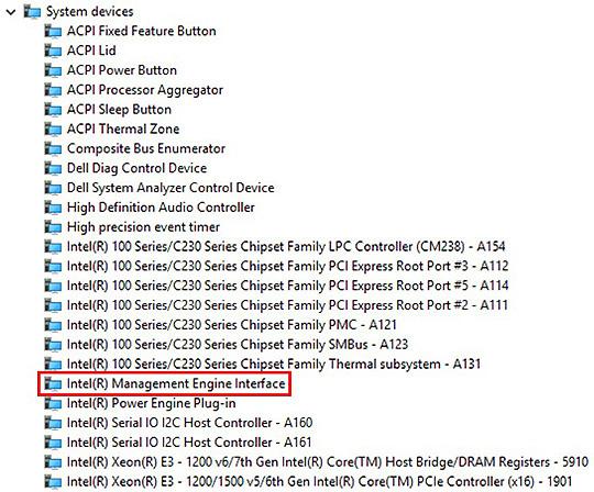 Intel Management Engine Interface (MEI) -ohjaimet Ennen asennusta Asennuksen jälkeen Intel Dynamic Platform- ja Thermal