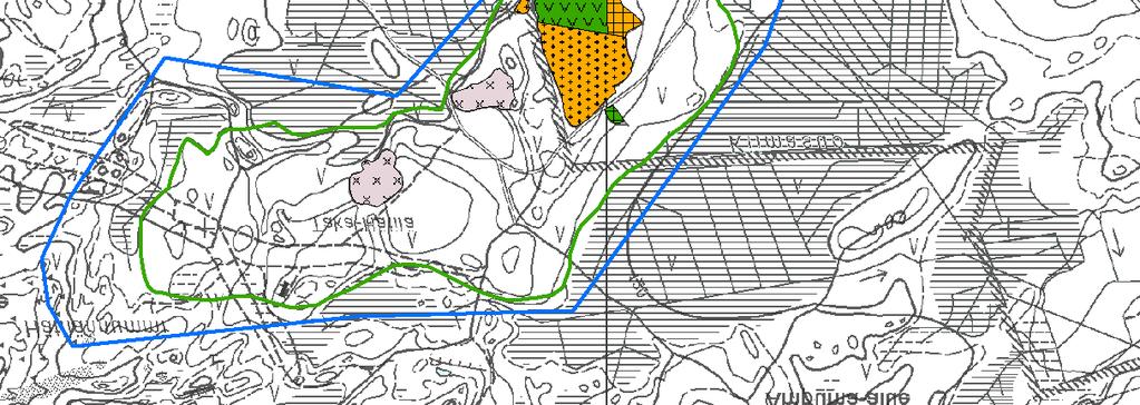 9 8 6 7 23 3 4 1993 2 1,2, 1 Km Kuva 6. Soranottoalueet: Kankaisten pohjavesialue, 4194 II lk,.