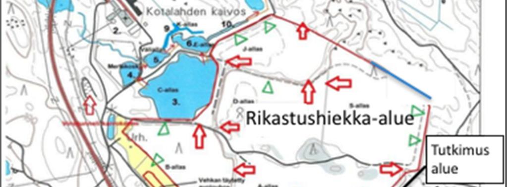 Tästä johtuen läheisen Valkeisen järven vesi on kontaminoitunut sekä pohja- että pintaosiltaan ja pysyvästi kerrostunut (Kauppila et al. 2017).