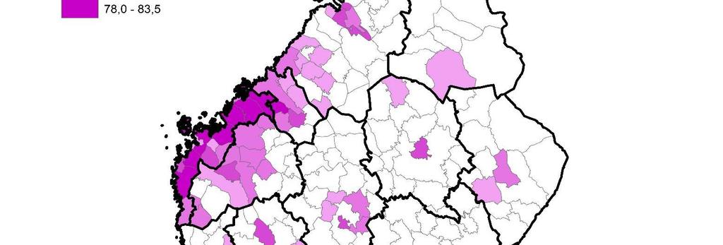 Vuonna 2017 korkea-asteen tutkinnon suorittaneita oli 38,6 % väestöstä, kun vuonna 2010 osuus oli 35,6 %.