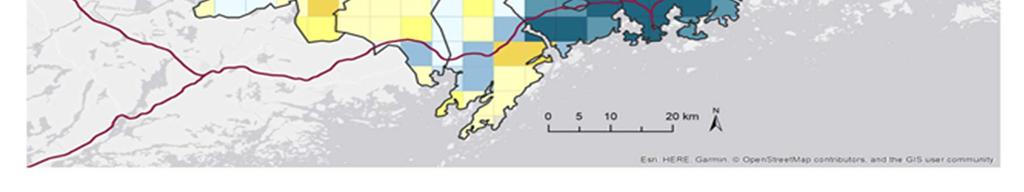 Väkilukuun suhteutettuna väestö kasvoi eniten Sipoossa (+6,5 %), Vantaalla (+5,8 %) ja Järvenpäässä (+5,3 %) ja väheni eniten Lohjalla (-1,8 %), Siuntiossa (-1,3 %) ja Karkkilassa (-0,8 %). Kuvio 2.
