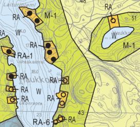 KOHDE 5 Haukkolahti (Linnunpäänselkä, Luonteri), kiinteistö 623-417-1-332 Nykyisessä kaavassa tila on osoitettu