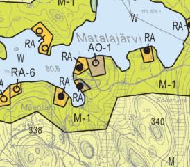 KOHDE 6 Matalajärvi, kiinteistö 623-413-2-61 Nykyisessä kaavassa tilalle on