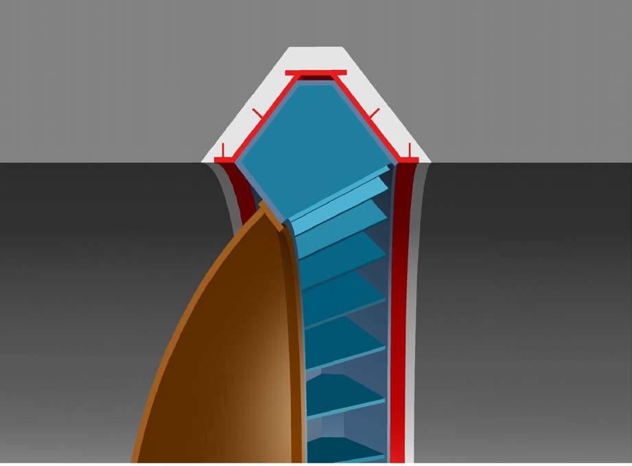 36 Collar Figure 3-17 shows a section view with the new reference design for the collar which will make it much easier to access the weld locations.