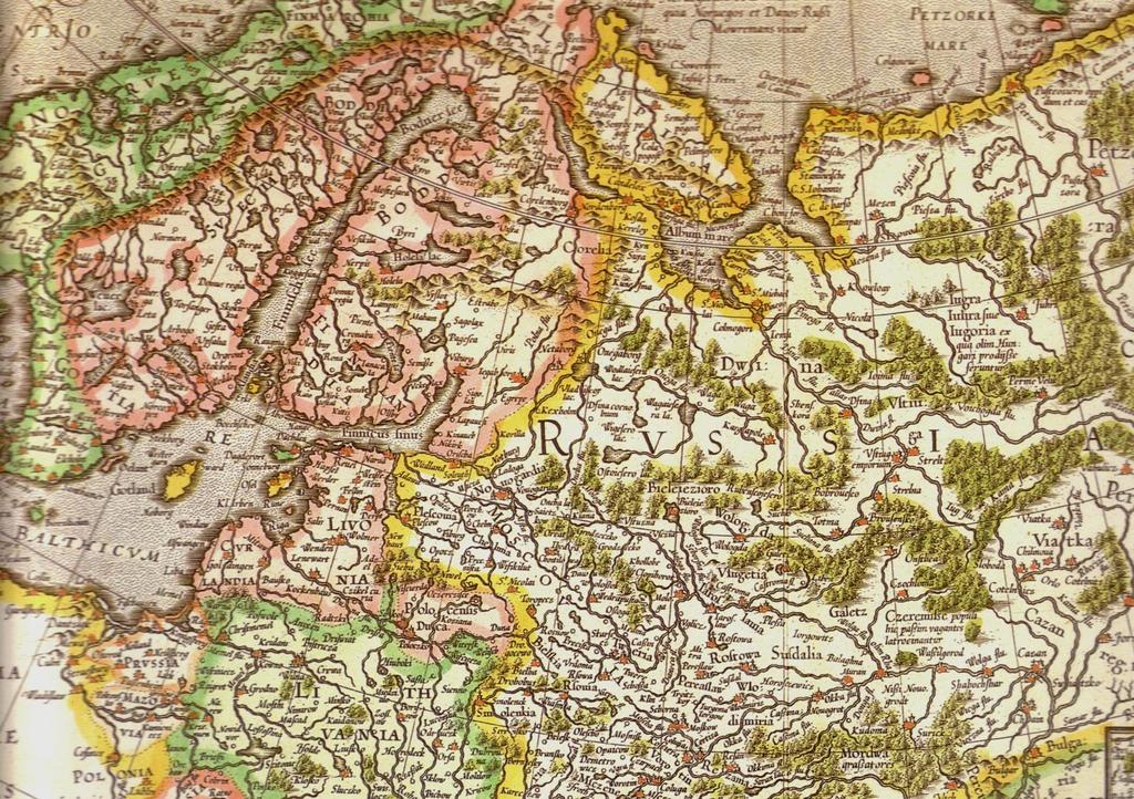Gerhard Mercator, the map of Russia 1595 Published twenty years after the Cheremis wars, Moscow gaining