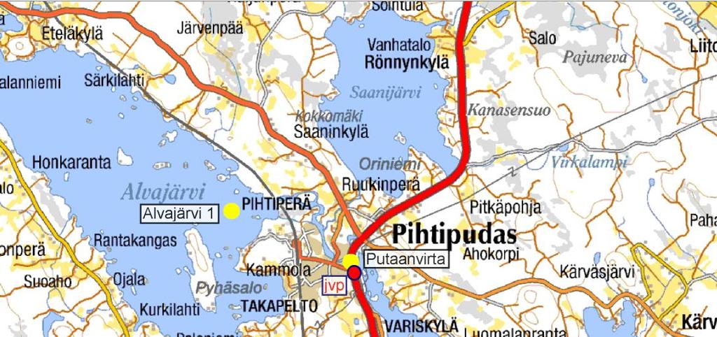Havaintopaikka Koordinaatit (ETRS-TM35FIN) Alvajärvi 1 puhdistamon yp. 7029102 426024 Kolimajärvi 58 (Putaanlahti) 7024496 431666 puhdistamon ap.