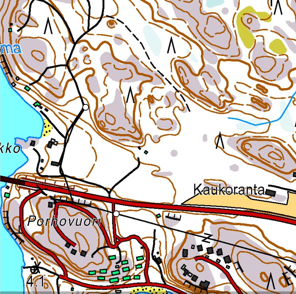 LIITEKARTTA 1 Kohde 3 Kohde 1-2 N 100 m Pohjakartta MML 2014