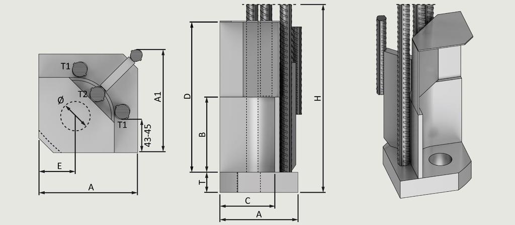 6 2.3 Palkkikenkä APK-CM APK-CM palkkikenkä muodostaa betonielementtipalkin momenttijäykän liitoksen pilariin. Liitos tehdään kahdesta tai neljästä erillisestä kengästä palkin ala- ja yläkulmissa.