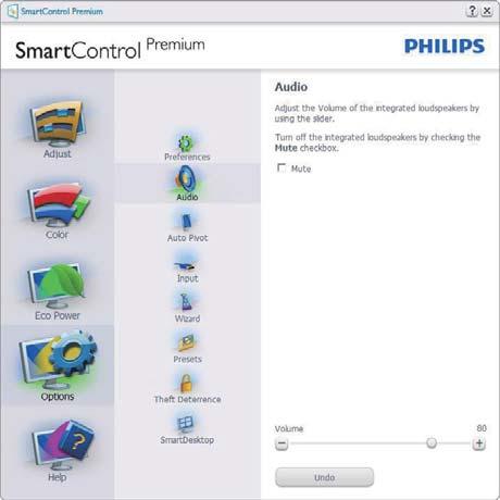 3. Kuvan optimointi poistaa SmartControl Premiumin oikean näppäimen pikavalikosta. Enable Task Tray (Aktivoi Tehtävätarjotin) -kuvake (Päällä) oletusasetuksena.