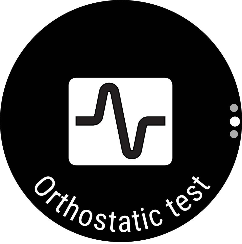 Ortostaattinen testi Täällä voit tehdä Ortostaattisen testin (tarvitset H10- sykesensorin), tarkastella viimeisimpiä tuloksiasi verrattuna keskiarvoosi ja nollata