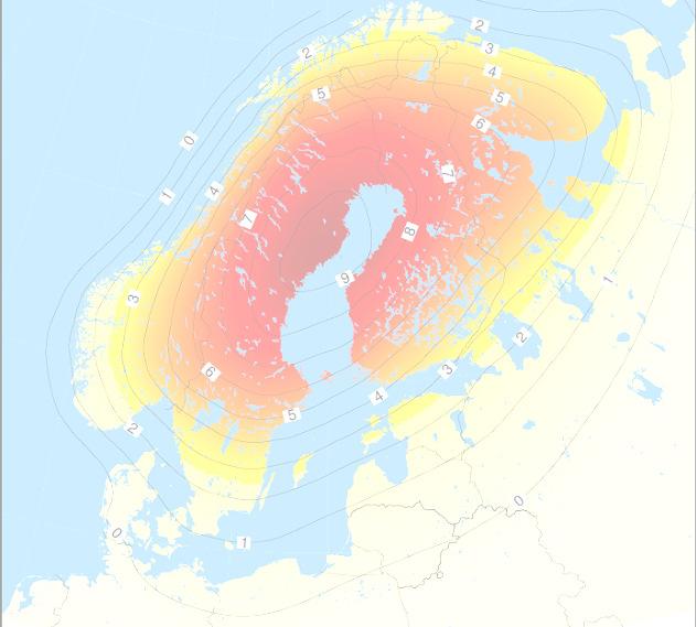 An example of a pilot project: Nordic Geodetic Observing System; GNSS network Repeated gravity measurements on-site Connected
