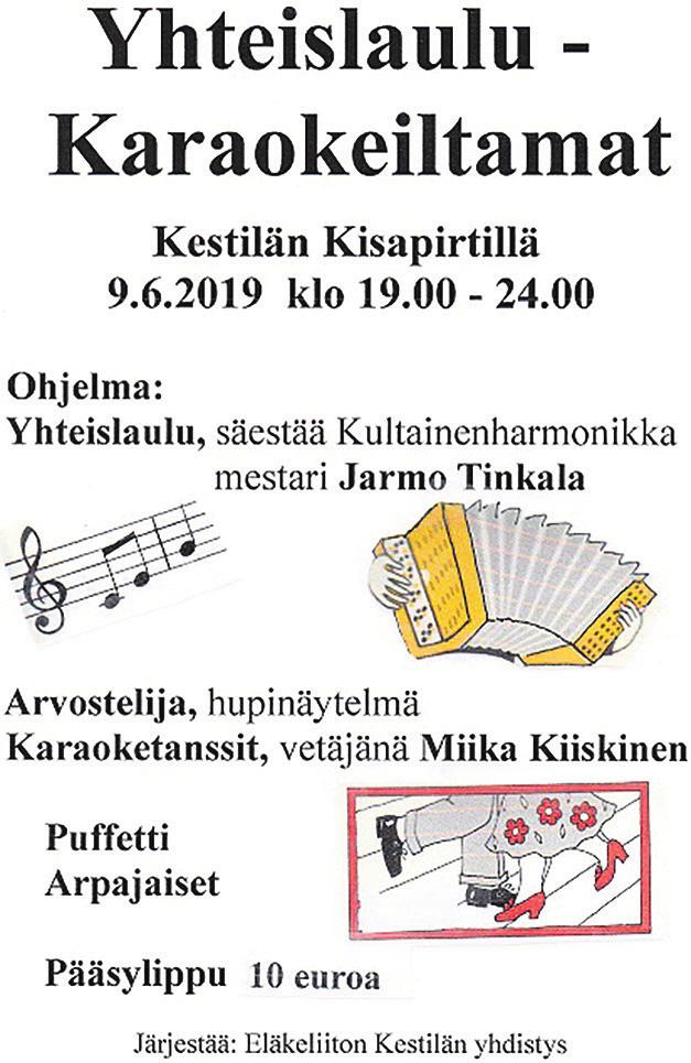 järjestää kahvakuulajumpan ja osallistumismaksu on 5 /kerta ei jäsenet, seuran jäsenille ilmainen. Kahvakuulajumppa kerrat: KESKIVIIKKO 5.6., KESKIVIIKKKO 12.6. KESKIVIIKKO 19.6., TIISTI 25.6. Vetäjänä Teija ho TERVETULO!