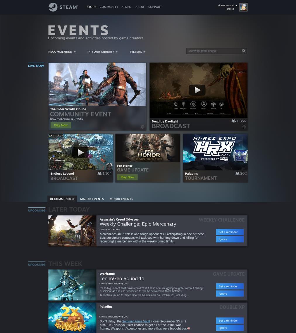 Steam-tapahtumat näkyvissä kaikkialla Steamissä ajankohtaiset