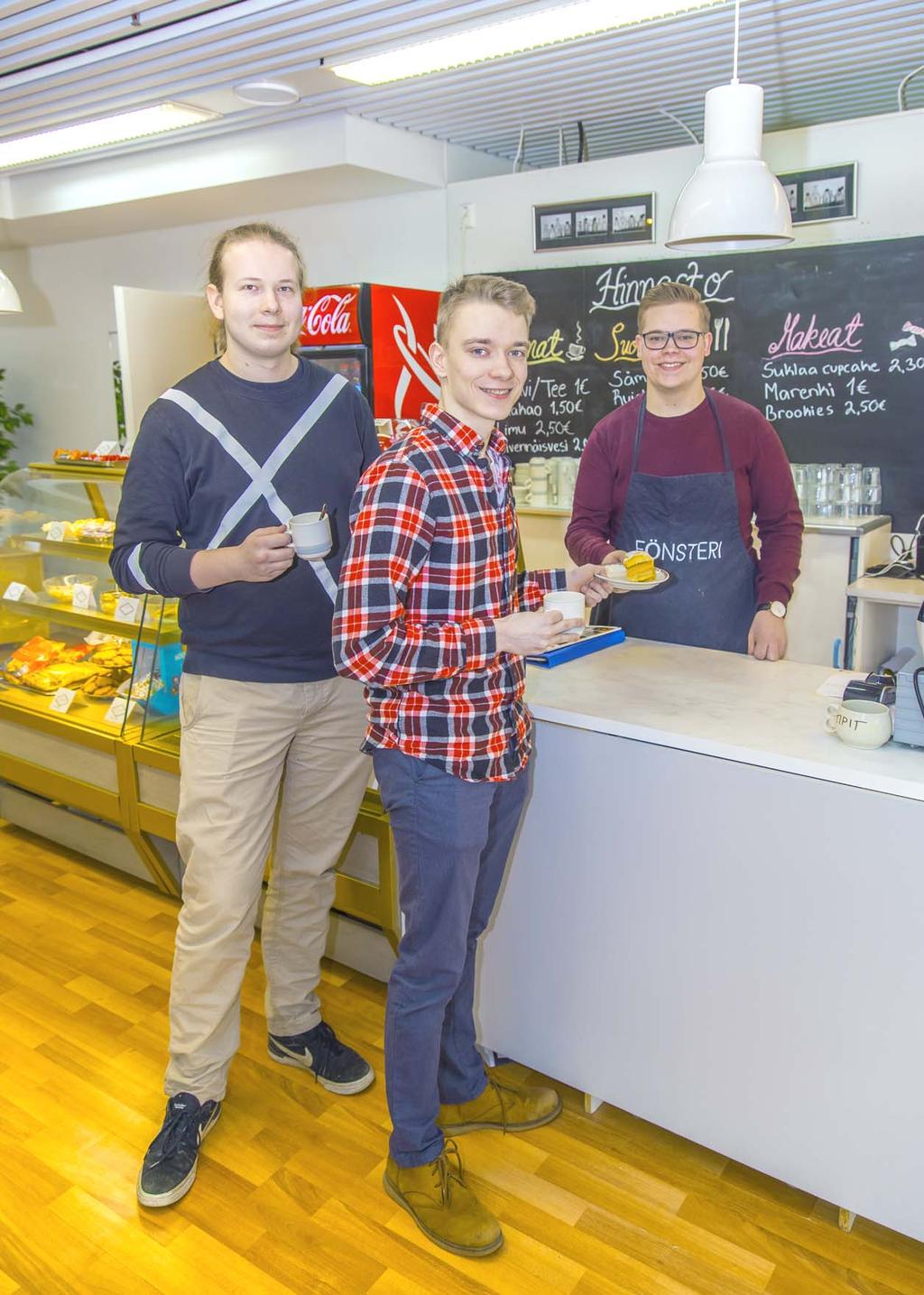 Yhteistyössä Forssan ammatti-instituutti 29 NÄYTEIKKUNA opiskelulle Forssan Torikeskukseen avautui viime joulukuussa uusi kahvila.
