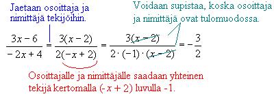 Jos polynomi jaetaan polynomilla, jossa on vähintään kaksi termiä, ei esimerkin 1 ensimmäistä ratkaisutapaa voida käyttää.