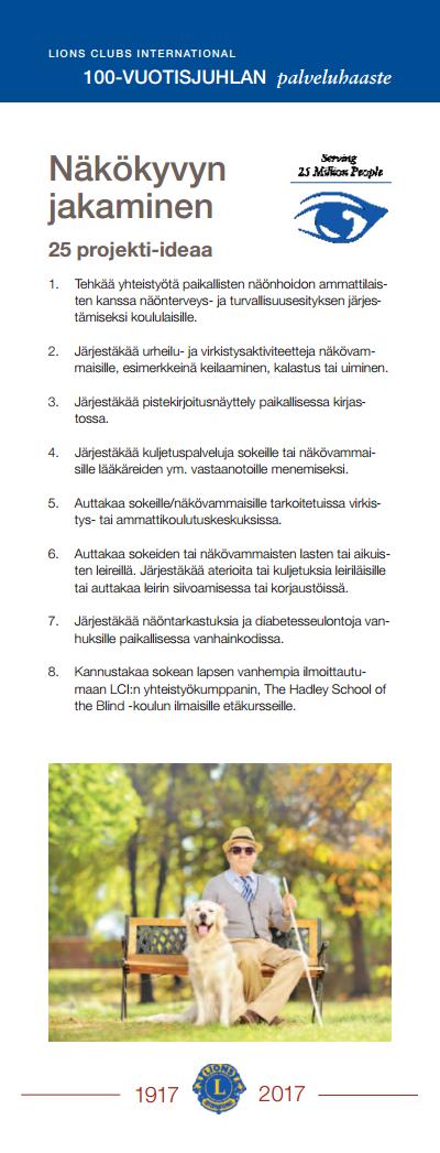 25 ideaa näönsuojeluun kohdistuviin
