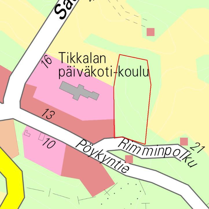 Tikkalan päiväkoti-koulun itäisen metsikön luontoselvitys Anni Mäkelä Jyväskylän kaupunki Kaupunkisuunnittelu ja maankäyttö 25.7.2018 1.
