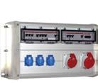 FPK 311W-pistorasiakeskus 63A/400V FPK 311W 63A/400V Mitat: Paino: 610 x 340 x 200 mm 12 kg (Kuvassa lisävarusteena led-valaisin, värisävy oranssi.