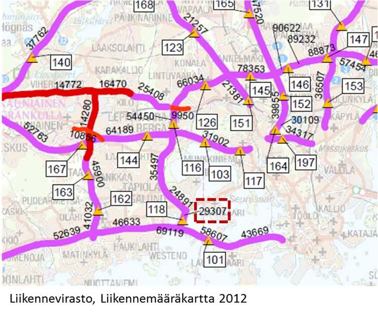 6 (20) Fortum torni sijaitsee liikenteellisesti keskeisellä paikalla Keilaniemessä. Se on Kehä I:n varrella kohdassa, jossa nykyisin keskimääräinen vuorokausiliikenne on lähes 30 000 ajoneuvoa.
