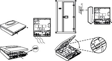 3.7 Ovitunnistin (lisävaruste) Muussa kuin kotikäytössä on suositeltavaa asentaa ovitunnistin. Ovitunnistin kytkee pois päältä kaikki aktiiviset esiajastustoiminnot mikäli ovi on auki.
