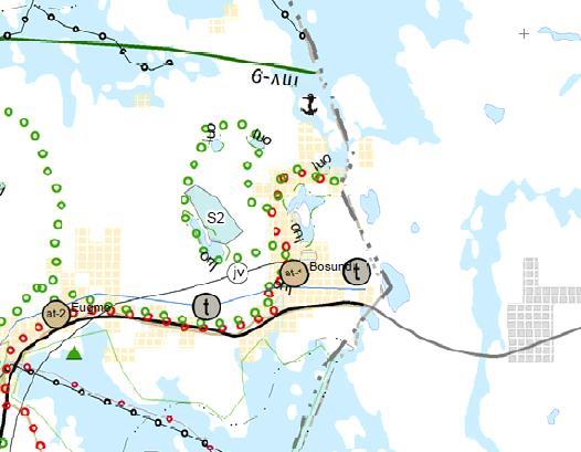 1-7 5. SUUNNITTELUN LÄHTÖKOHDAT JA TAVOITTEET 5.1 Kaavoitustehtävä, tarkoitus ja tavoitteet Kaavoitustehtävä käsittää Bosundin pohjoisosien asemakaavan muutoksen ja laajennuksen.