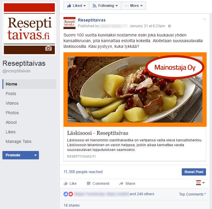 3. Sosiaalinen media Mainostajan sanoma saa myös sosiaalisia ulottuvuuksia. Facebookissa meillä on n.