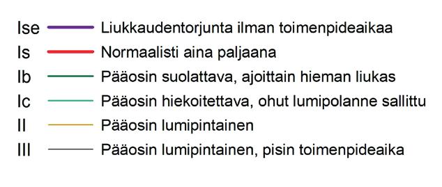 Haasteena ovat Karttakeskus, L4356 olleet poikkeavat, nopeasti muuttuvat sääolosuhteet ja erityisesti keskitalven lauhat sekä vesisateiset jaksot tien rungon ollessa Talvihoito maanteillä 1.10.