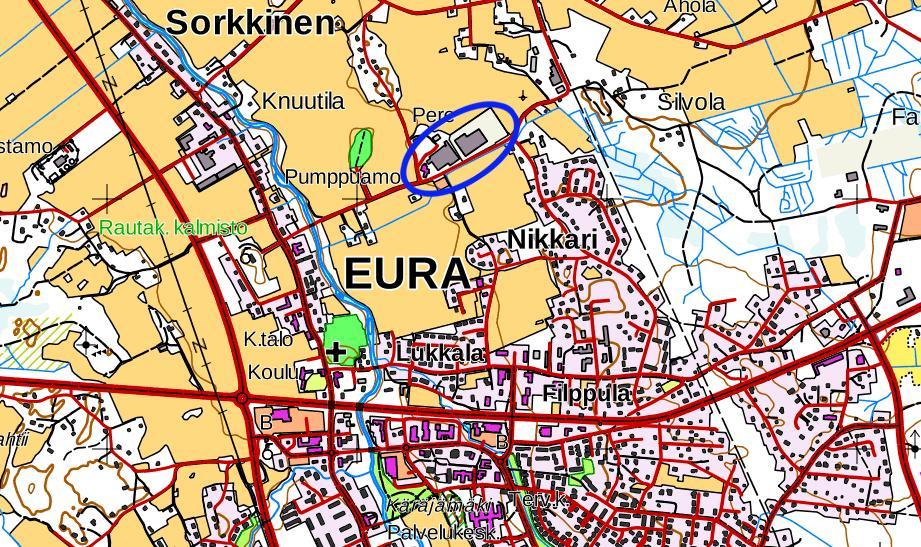 3(14) 1. PERUS- JA TUNNISTETIEDOT 1.1. Tunnistetiedot Asemakaavan muutos koskee: Kunta Eura 050 Kiinteistöt 50-421-11-20 50-421-11-58 50-421-11-84 50-421-11-85 50-421-11-129 50-421-11-130