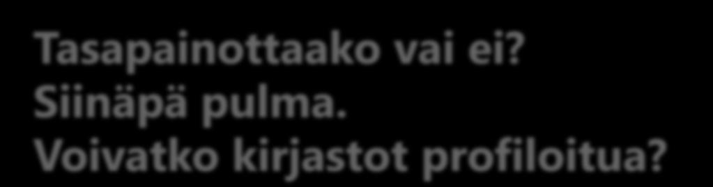 Siinäpä pulma.