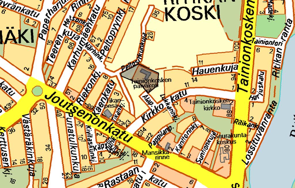 OSALLISTUMIS- JA ARVIOINTISUUNNITELMA (MRL 63 ) ASEMAKAAVA JA ASEMAKAAVAN MUUTOS, 1092 Kaupunginosa 33, Karhumäki Kortteli 76 SUUNNITTELUALUE Kaava-alue sijaitsee Karhumäen kaupunginosassa