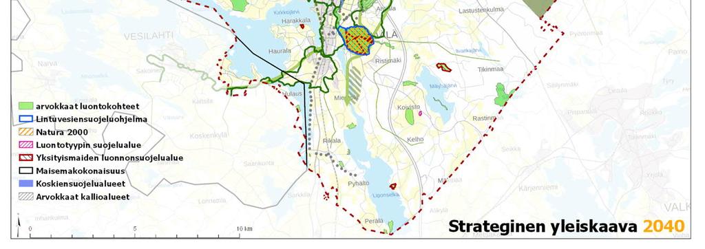 metsänhakkuihin ja metsätalouteen vaan pikemminkin sillä pyritään turvaamaan alueen säilyminen normaalina metsäalueena, jonne ei tulisi sijoittaa luonnon monimuotoisuutta vähentäviä toimintoja.