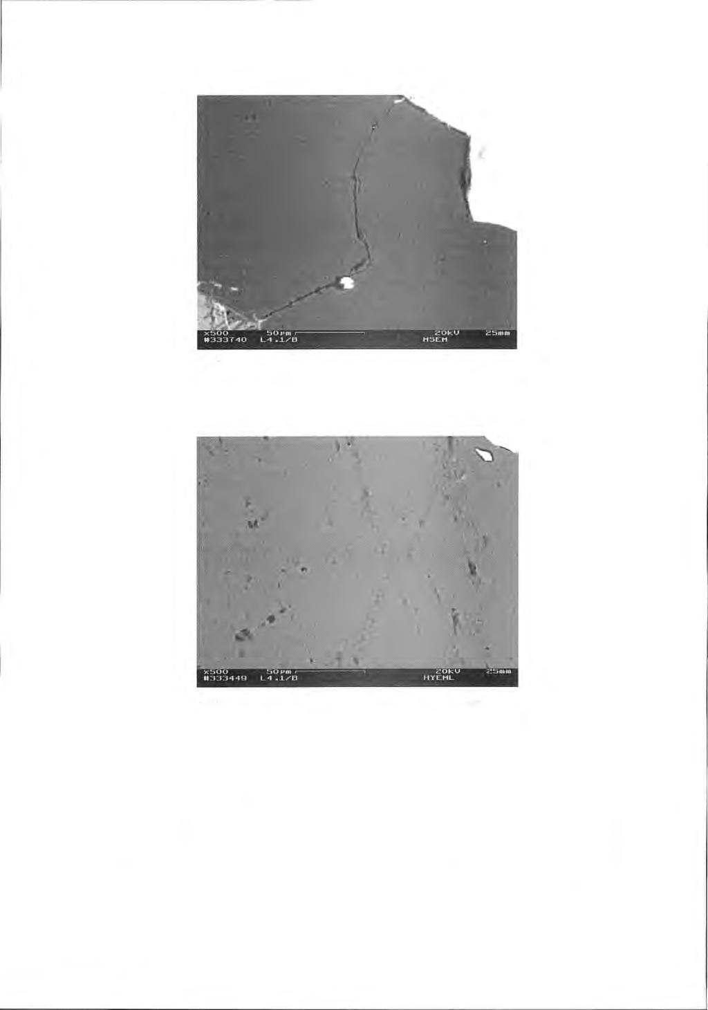 Figure 33. BSE image of sample L4.1/B at a depth of 35 mm from disturbed surface. Quartz grain.