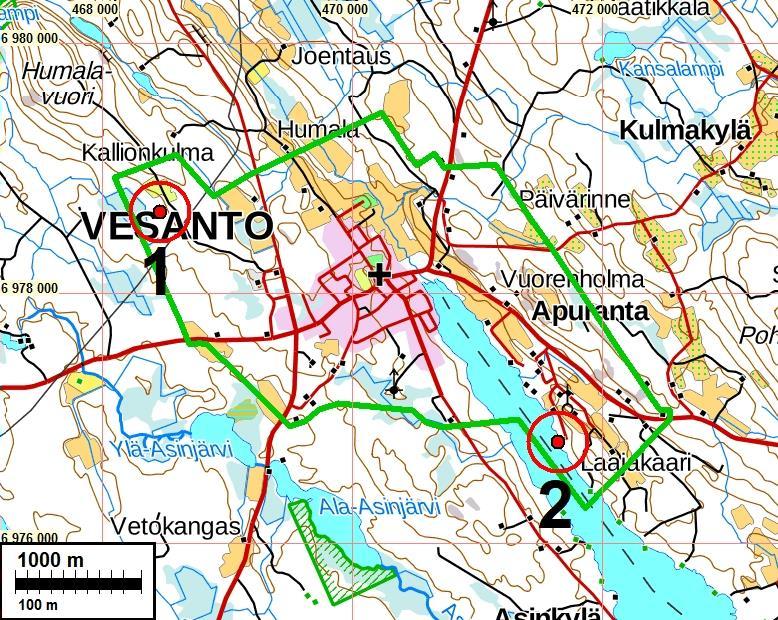 3 Yleiskartat Kaava-alue on rajattu vihreällä viivalla