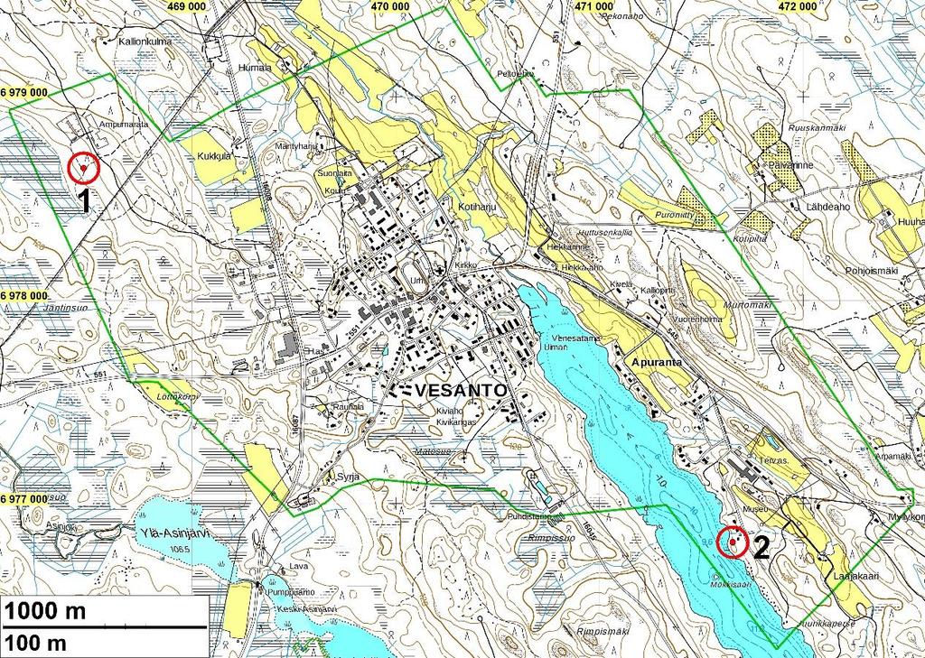 Punaiset pallot punaisten ympyröiden sisällä ovat