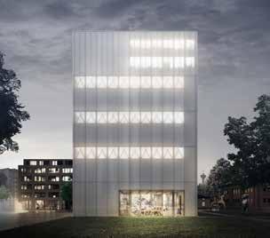 The exhibition spaces offer a tranquil backdrop for the art, but its lack of a high space may be problematic.