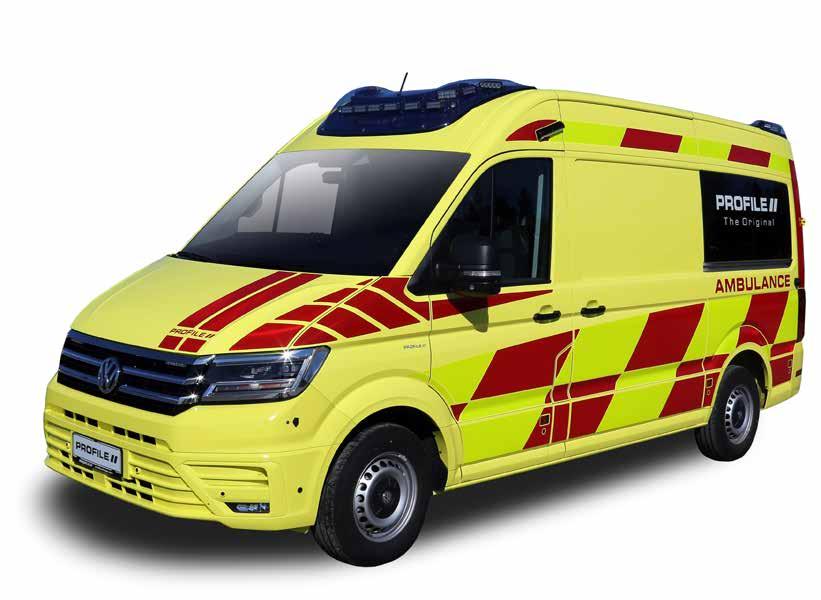 PROFILE NEWS 7 PROFILE PROGREZ 2018 Profile Progrez on täysin uusi ambulanssimalli. Alustana toimii uusi Volkswagen Crafter.
