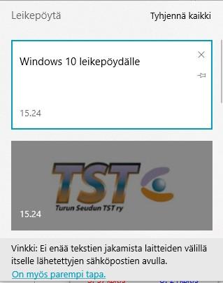 Niitä voidaan käyttää kopioimiseen, tiettyjen ohjelmien