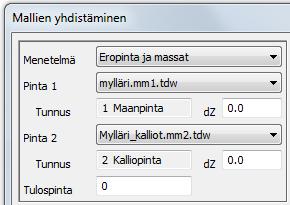 5.1.2. Massalaskennan asetukset Eri menetelmien laskentadialogit ovat hyvin samanlaiset.