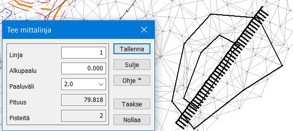Selatessa huomataan, että pinta 11 jää vajaaksi muutamasta kohtaa. On syytä jatkaa pintoja, jotta kaikki massat tulevat huomioitua.
