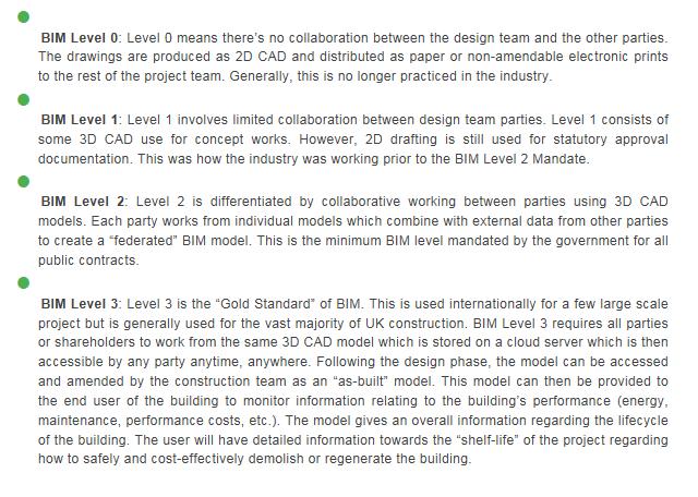 28 Kuva 24. Ison-Britannian BIM mandaatin eri tason. (6.) Suunta on kuitenkin oikea, ja tulevaisuudessa mallintaminen tulee vain lisääntymään.