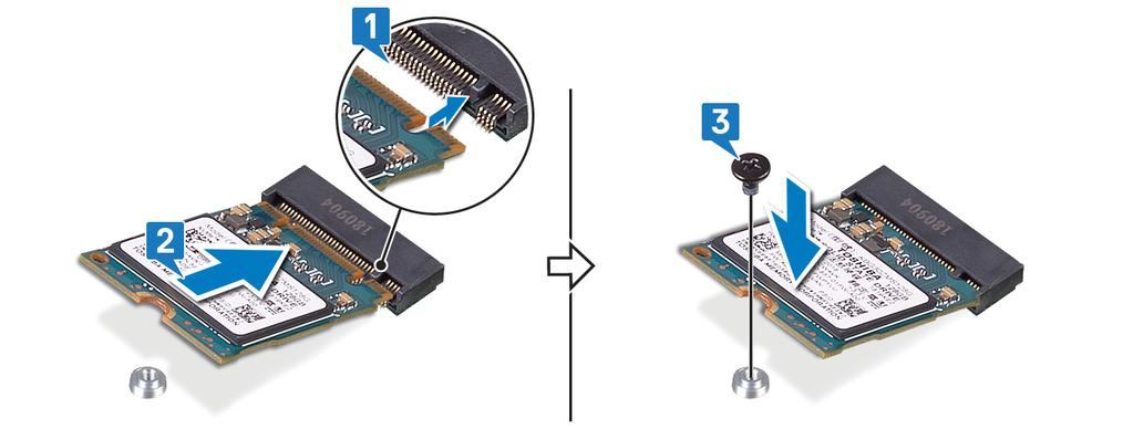 15 SSD-aseman / Intel Optane -muistimoduulin asentaminen Ota Intel Optane muisti käyttöön sen jälkeen kun Intel Optane muistimoduuli on asennettu.