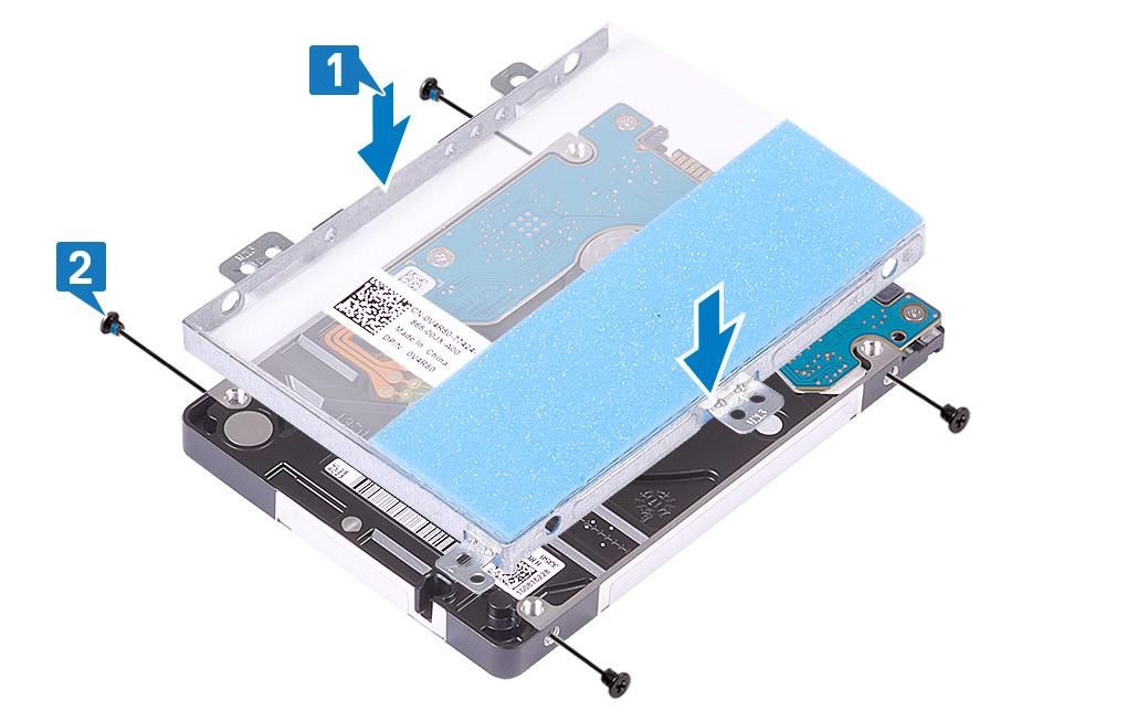 17 Kiintolevyn asentaminen Ota Intel Optane käyttöön SATA-tallennuslaitteen asentamisen jälkeen.