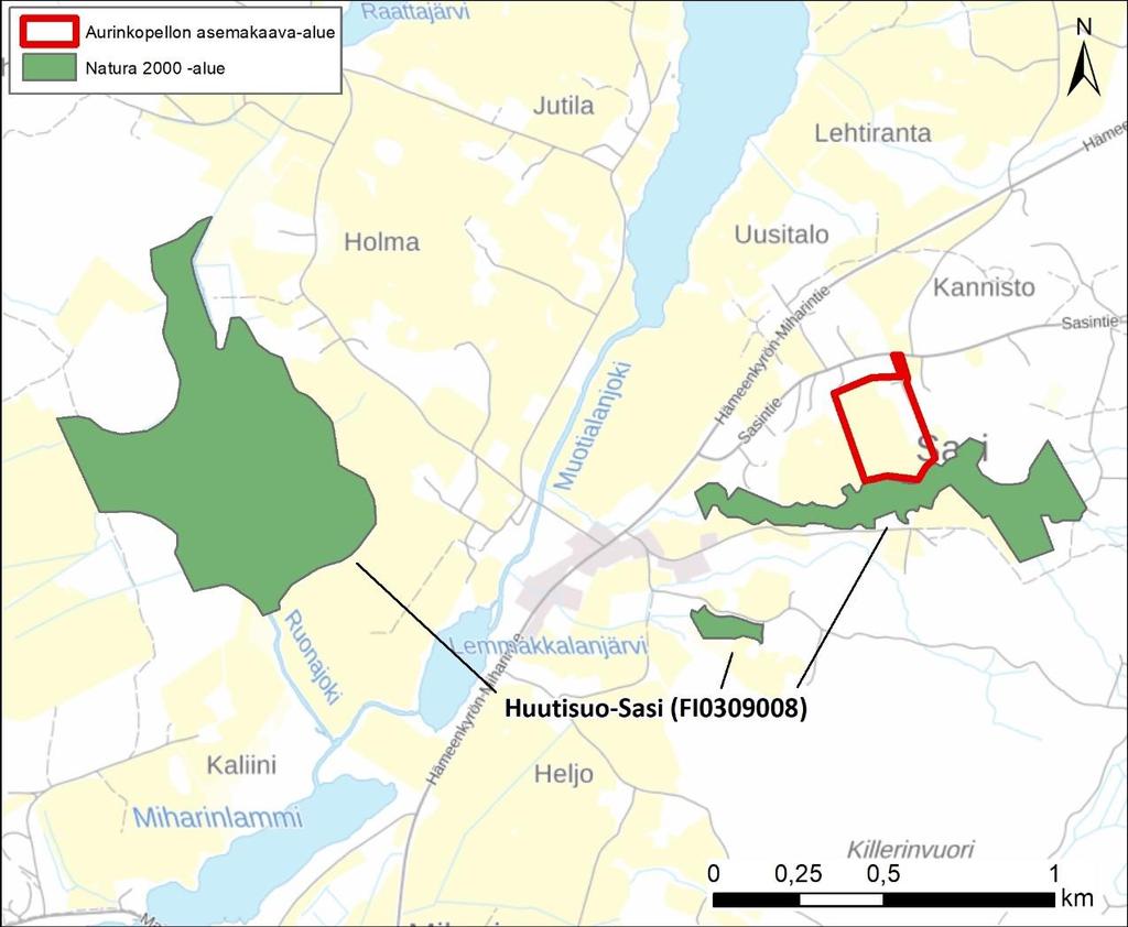 FCG SUUNNITTELU JA TEKNIIKKA OY Raportti 1 (30) Sasin Aurinkopellon asemakaavan 1 JOHDANTO Tämä käsittelee Sasin Aurinkopellon asemakaavaehdotuksen mukaisen maankäytön vaikutuksia Huutisuo-Sasin