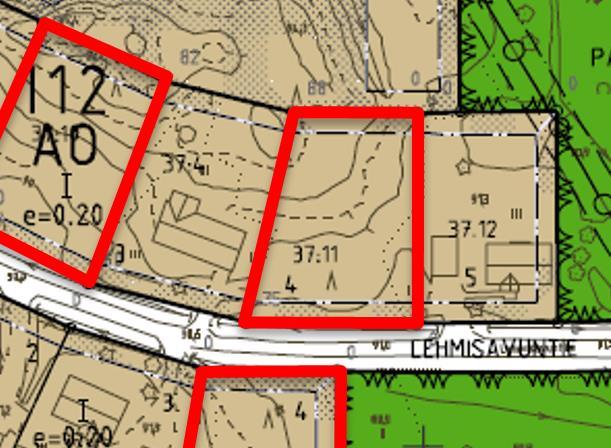 Kortteli 112, tontti 4, Lehmisavuntie 7, 59800 Kesälahti Alueelle saa rakentaa yksi- tai
