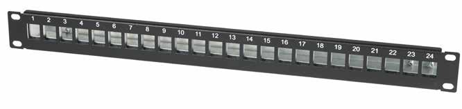 19 PANEELIT 19 PANEELI RJ45/24 UTP/FTP Paneelikotelon materiaali: teräs