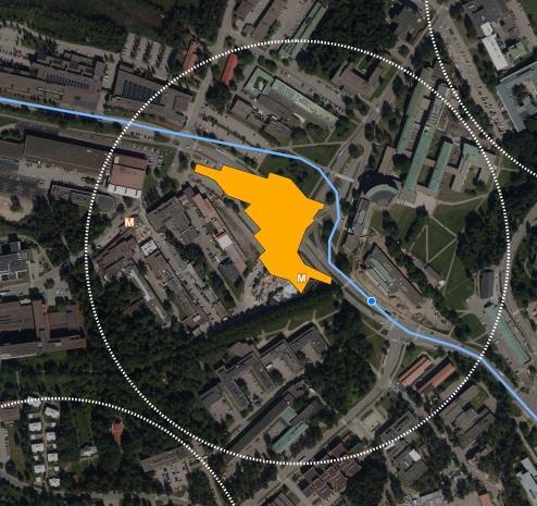 Otaniemen päivittäistavarakaupan sijainti ja mitoitus 13 3. Otaniemen metrokeskus Otaniemen metrokeskukseen (Väre) tulee noin 6 000 neliömetriä liiketiloja.