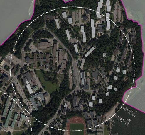 Sijainti mahdollistaa niin alueen asukkaiden lähipalvelut kuin alueella työssäkäyvien ja joukkoliikennematkustajienkin ostoskäynnit.