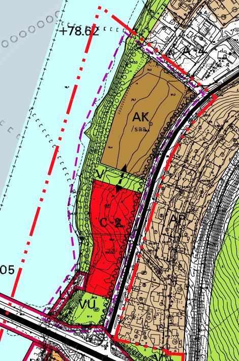 virkistyspalvelujen alue (VU) sekä vesiliikenteen alue (LV). Asuinkerrostalojen alueen rakennusoikeus määritellään asemakaavoituksen yhteydessä. Autopaikat sijoitetaan pääosin muualle kuin maantasoon.