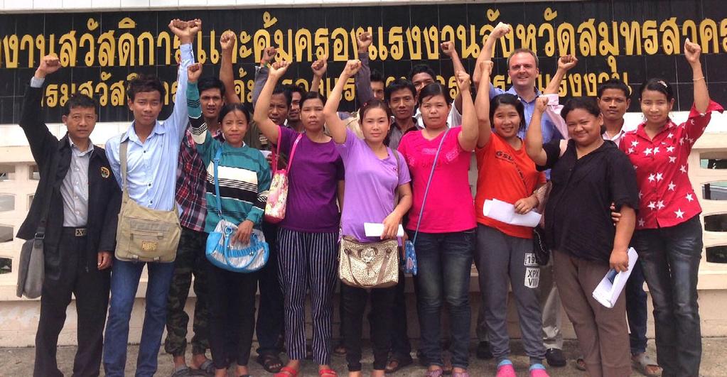 Thaimaassa työriiston paljastaneet siirtotyöntekijät saivat kolme voittoa pitkässä