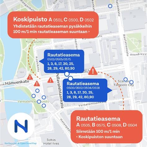 2019-2020 muutokset Aikataulut ovat saatavilla jakelupisteistä noin viikkoa ennen kauden vaihdetta, busseista aikataulukauden vaihduttua sekä verkosta nysse.fi ja reittiopas.tampere.
